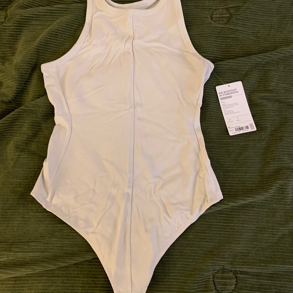 Athleta rib bodysuit in Powervita, sz Small